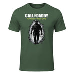 Call of Daddy Parenting Ops – Vatertag Great Dad Joke T-Shirt in Military Green - front view
