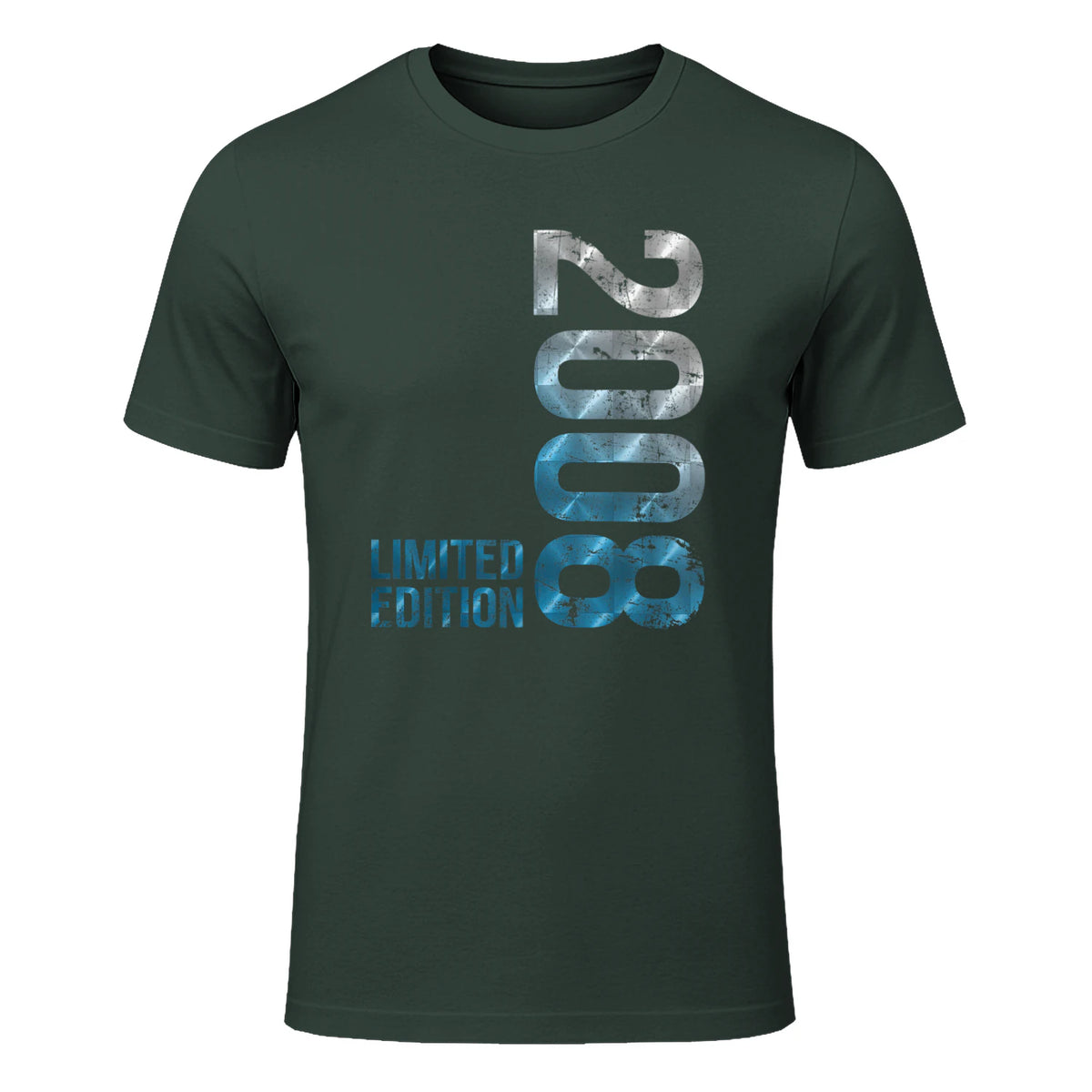 Vintage Eighteenth Birthday Gift T-Shirt in Forest Green - front view