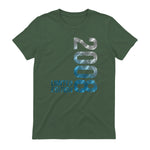 Vintage Eighteenth Birthday Gift T-Shirt in Military Green - back view
