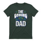 Gamer Zocker Games Pc - Best Gaming Dad Ever T-Shirt in Forest Green - back view