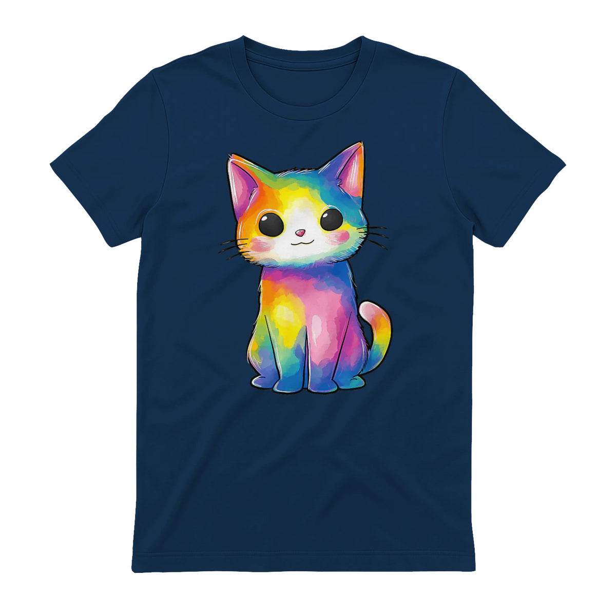 Aquarelle colorée pour Les Amoureux des Chats in Navy - back view