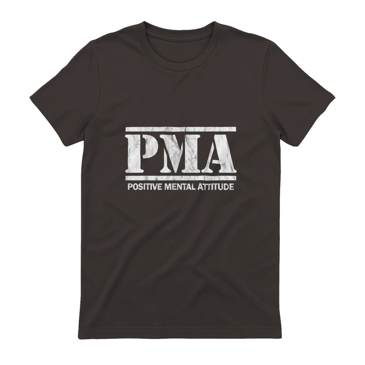 Attitude mentale positive. PMA in Dark Chocolate - back view