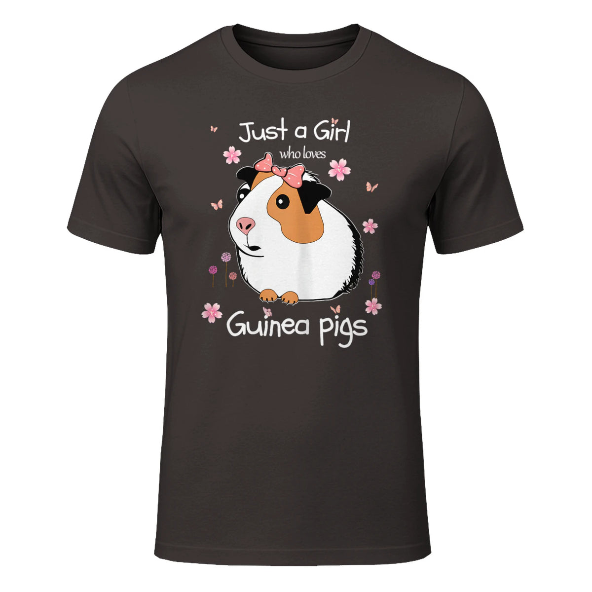 Just a Girl Who Loves Guinea Pigs - Cute Pets Lover Gift in Dark Chocolate - front view