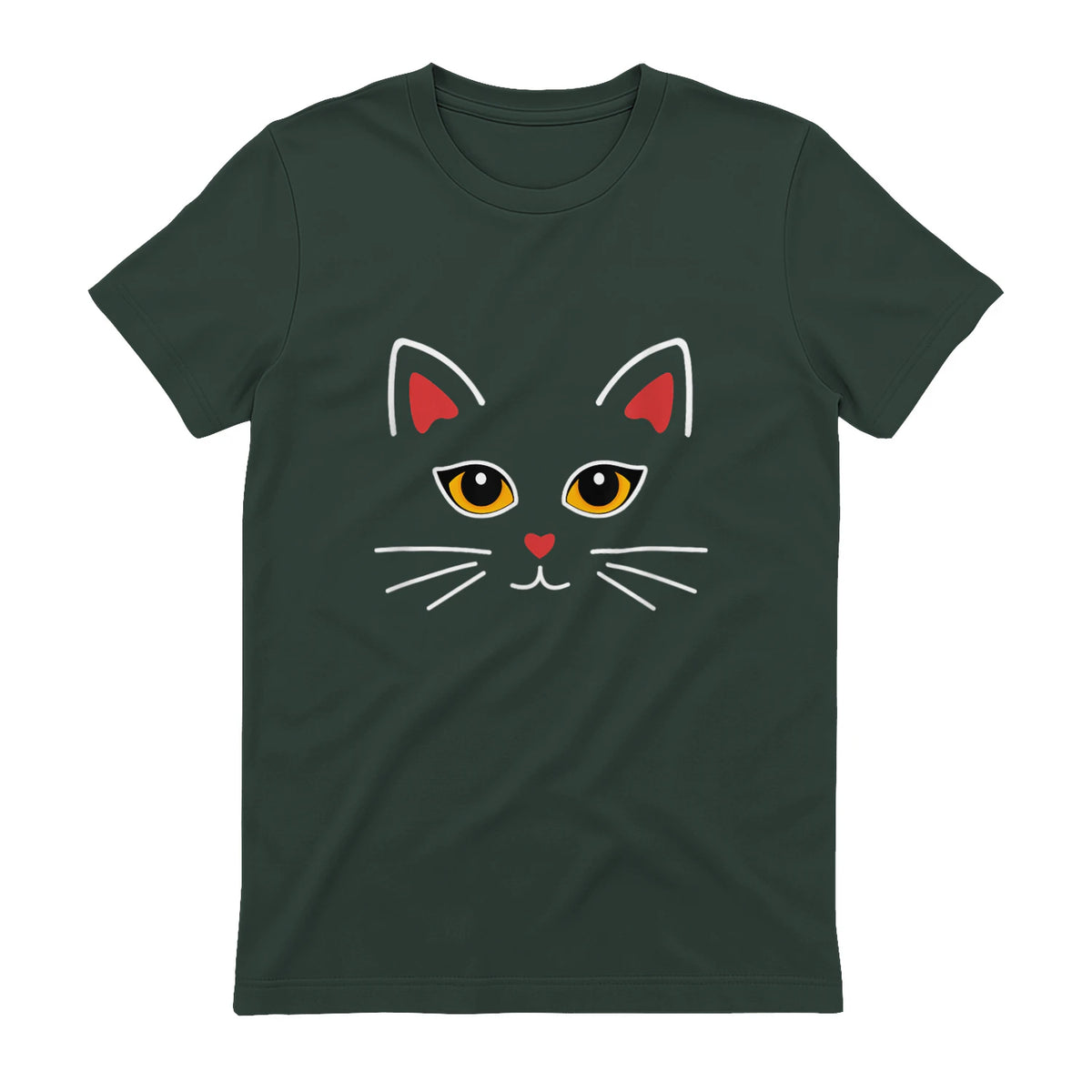 Costume de chat mignon amant de chat in Forest Green - back view
