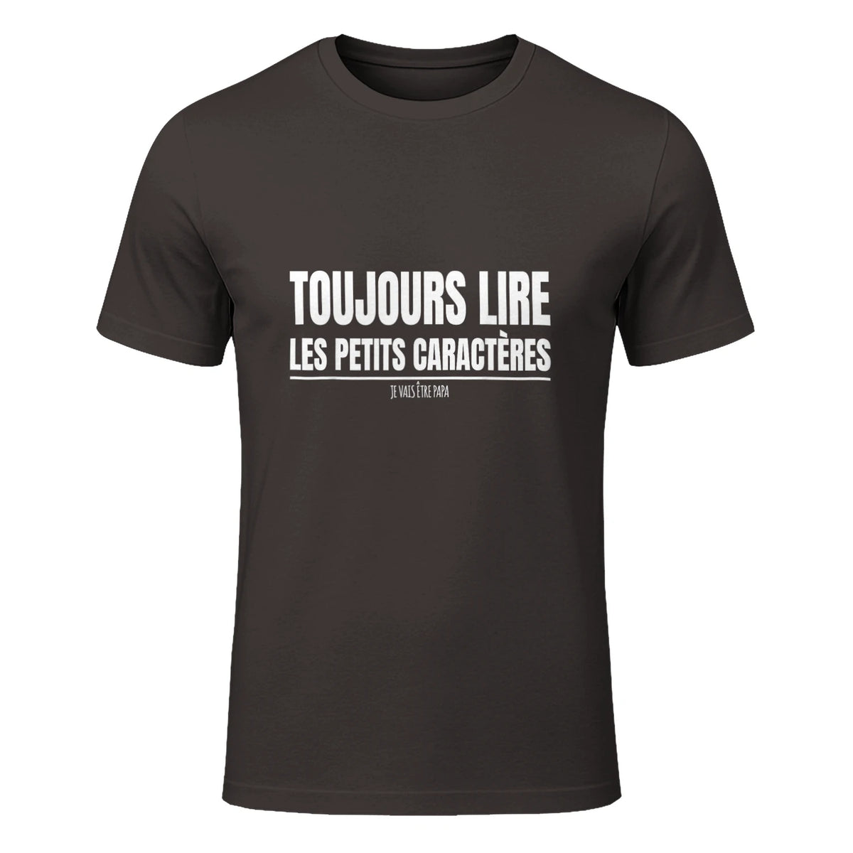 Drôle Annonce Grossesse Grand Parents Original Future Papa in Dark Chocolate - front view