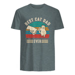 Best Cat Dad Ever - Meilleur chat papa jamais chat in Dark Heather - back view