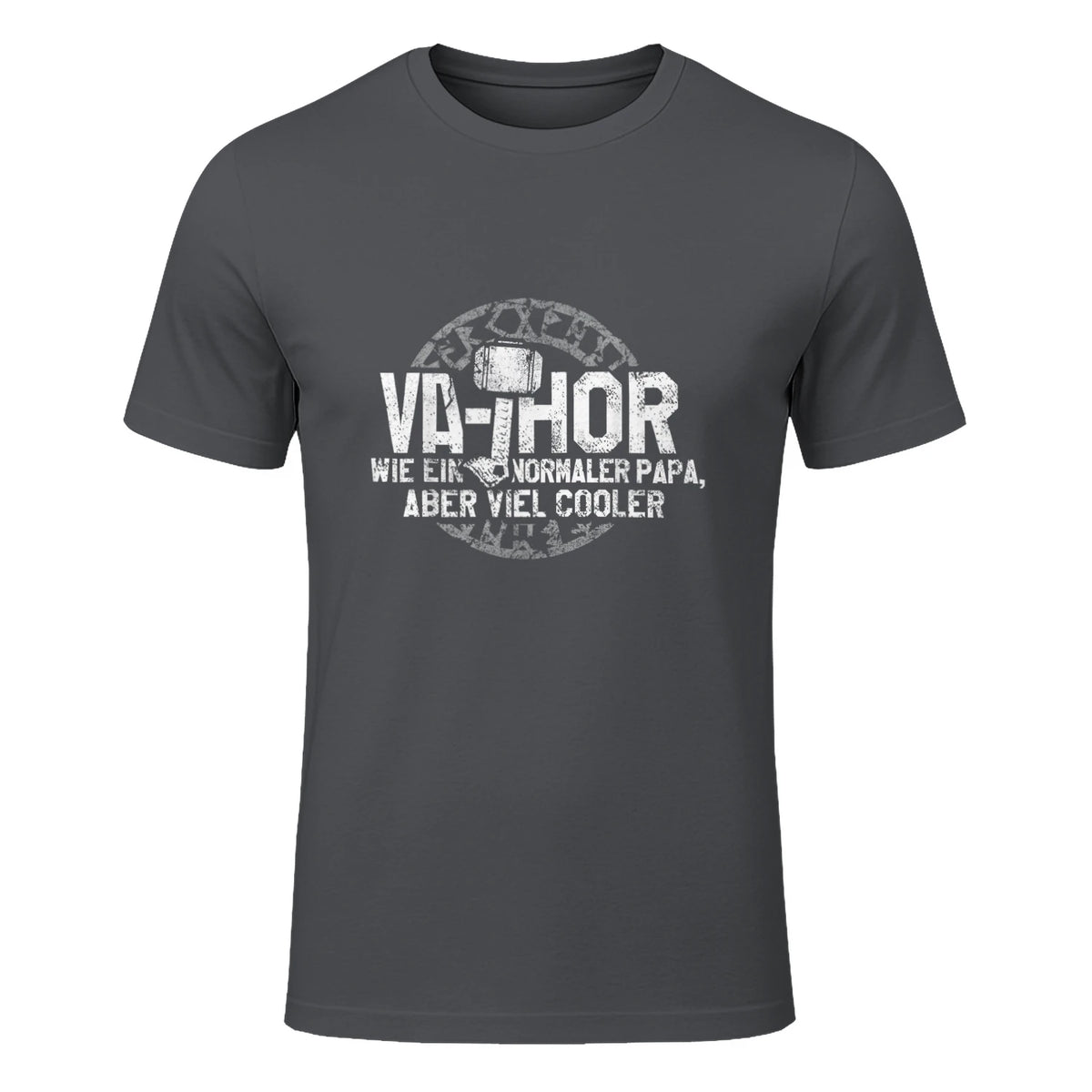 Vathor Vater Thor Cool Hammer Papa Fathor in Charcoal - front view