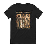 Black Cowboy Western Rodeo Melanin Black History Texas Men T-Shirt in Black - back view