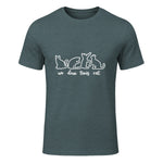 Un Deux Trois Cat, Cute & Funny Kittens, Gift For Cat Lovers T-Shirt in Dark Heather - front view