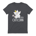 Chats Licorne I Chaton doux I Licorne I Chats in Charcoal - back view