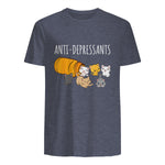Anti-dépresseurs Chat Collection Chats Kitty Cat in Heather Navy - back view