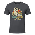 Daddysaurus T Rex Dinosaur Daddy Saurus Family Matching in Charcoal - front view