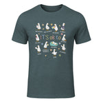 Funny It’s Ok to Be Different Autism Goose Teacher in Dark Heather - front view