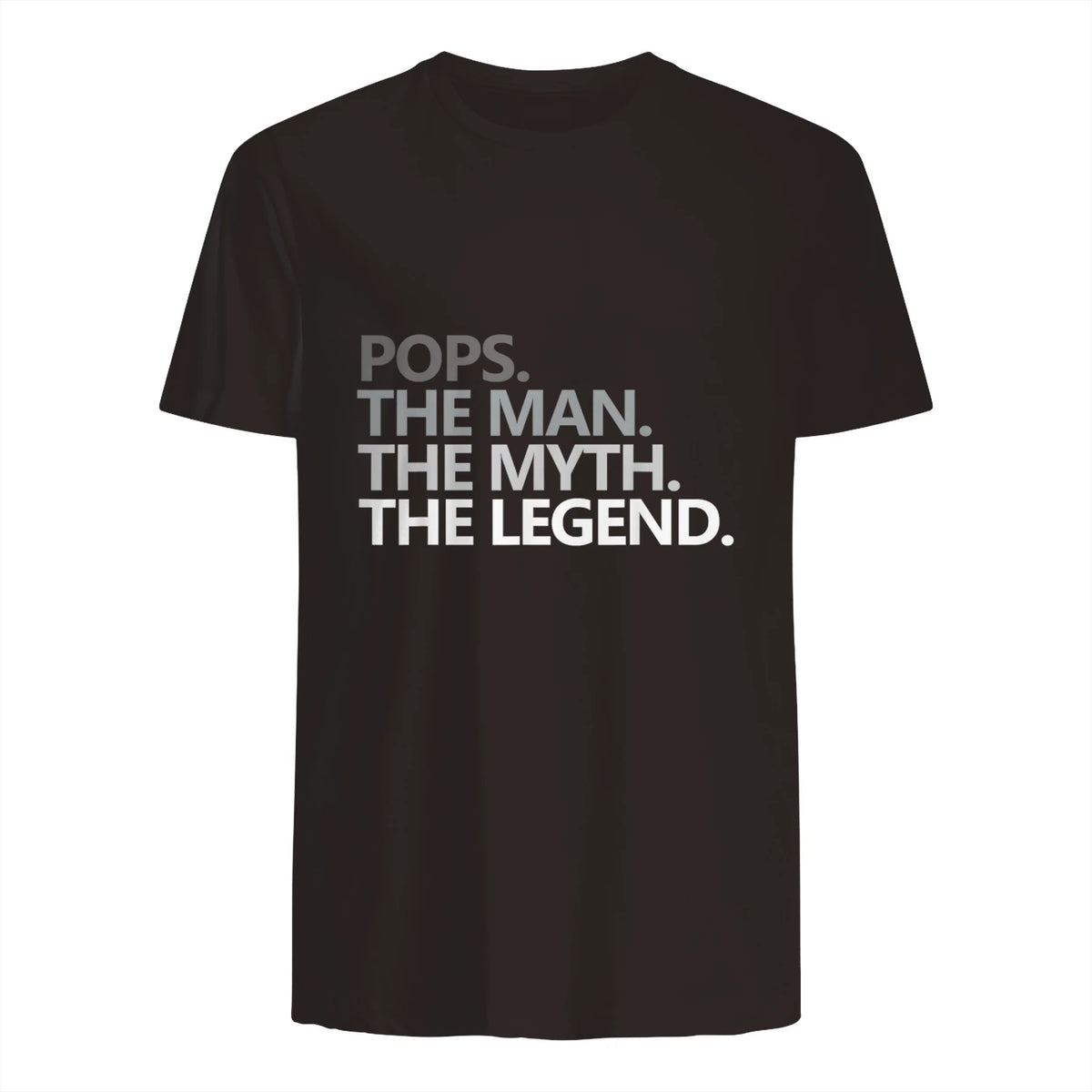 POPS GRANDPA DAD BIRTHDAY Father's Day Funny Men Gift in Dark Chocolate - back view