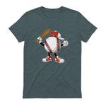 Baseball Boy T-Shirt in Dark Heather - back view