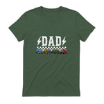 Dad Retro Monster Truck T-Shirt in Military Green - back view