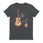 Uke I Am Your Father T Shirt Ukulele Guitar Music in Charcoal - back view