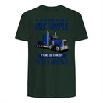 Camion et Routier, mec Simple, Chauffeur Poids Lourds in Forest Green - back view
