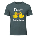Citation Canard Enfant Humour Team Canards Coin-Coin in Dark Heather - front view