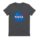 NASA Meatball Official Logo T-Shirt in Charcoal - back view