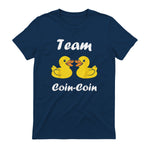 Citation Canard Enfant Humour Team Canards Coin-Coin in Navy - back view