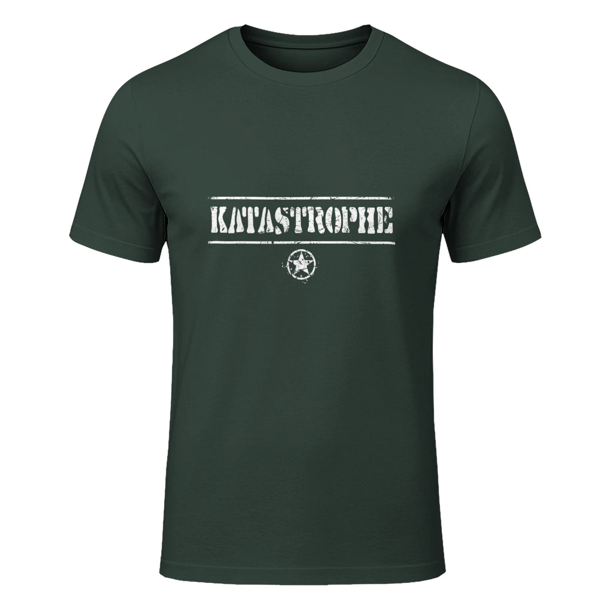 Katastrophe Alter, lustiger Spruch, USA Militär,Army in Forest Green - front view