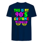 This Is My Nineties Costume Party T-Shirt in Navy - back view