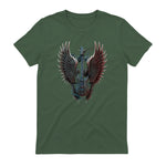 Fans de Hard Rock Vintage Music Rock and Roll Lover in Military Green - back view