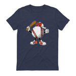 Baseball Boy T-Shirt in Heather Navy - back view