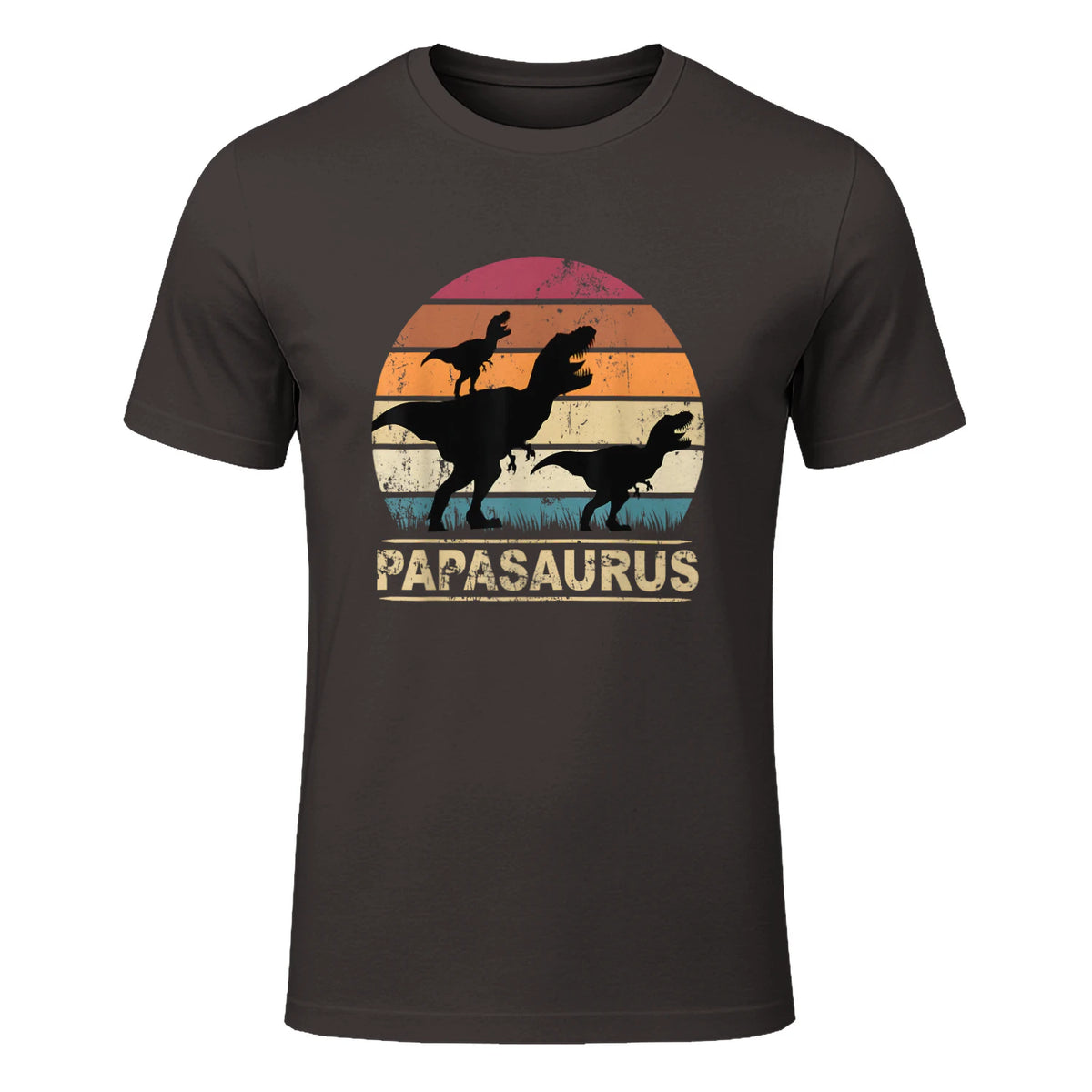 Papasaurus Dinosaurier Papa Tyrannosaurus Dino Doppelpack in Dark Chocolate - front view