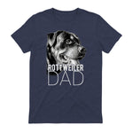 Dog Dad Rottweiler – Chiens Papa in Heather Navy - back view