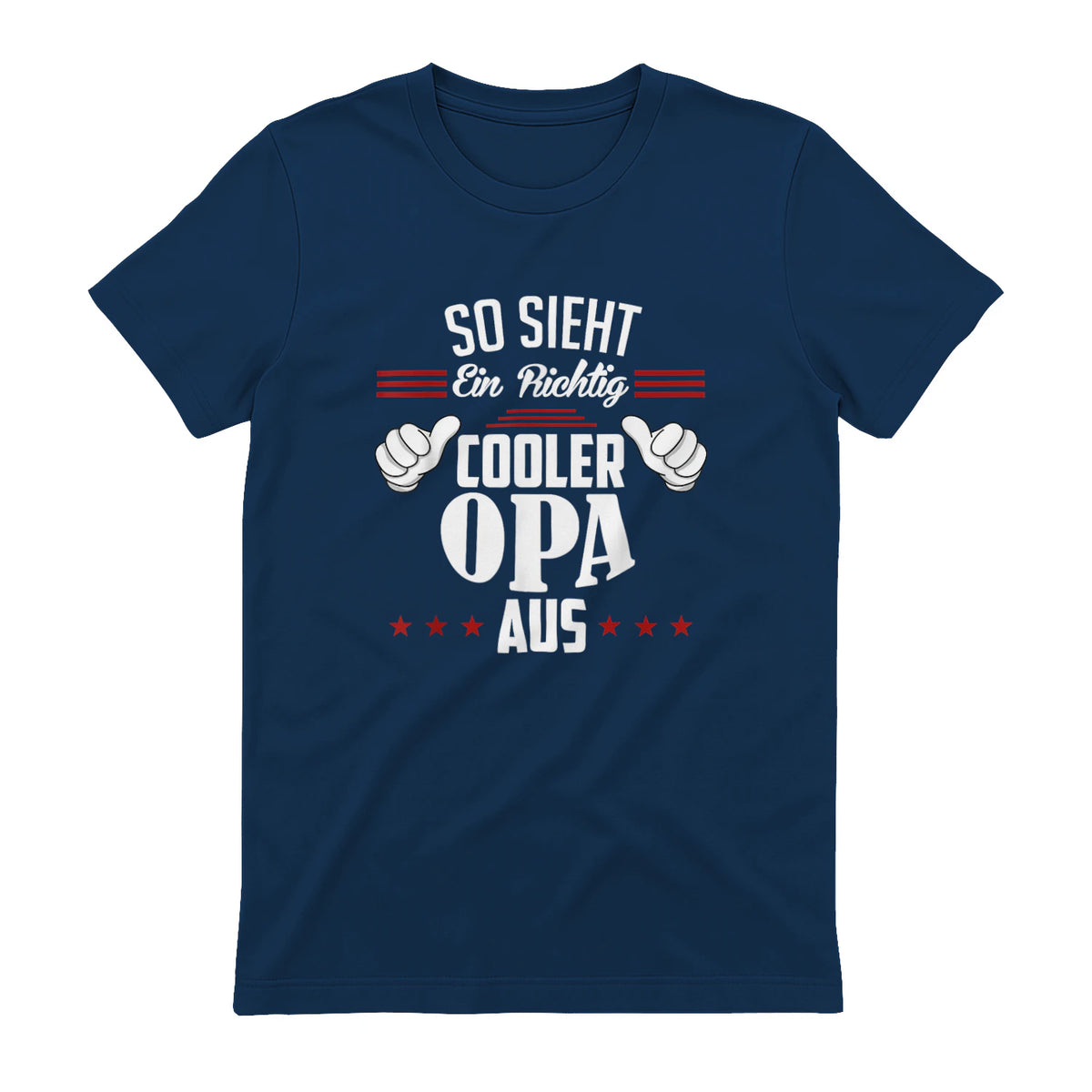 Opa SAGT So Sieht EIN richtig Cooler Opa aus Großvater in Navy - back view