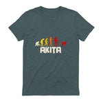 Akita Inu Evolution Chien Japon in Dark Heather - back view