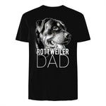 Dog Dad Rottweiler – Chiens Papa in Black - back view