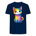 Aquarelle colorée pour Les Amoureux des Chats in Navy - back view
