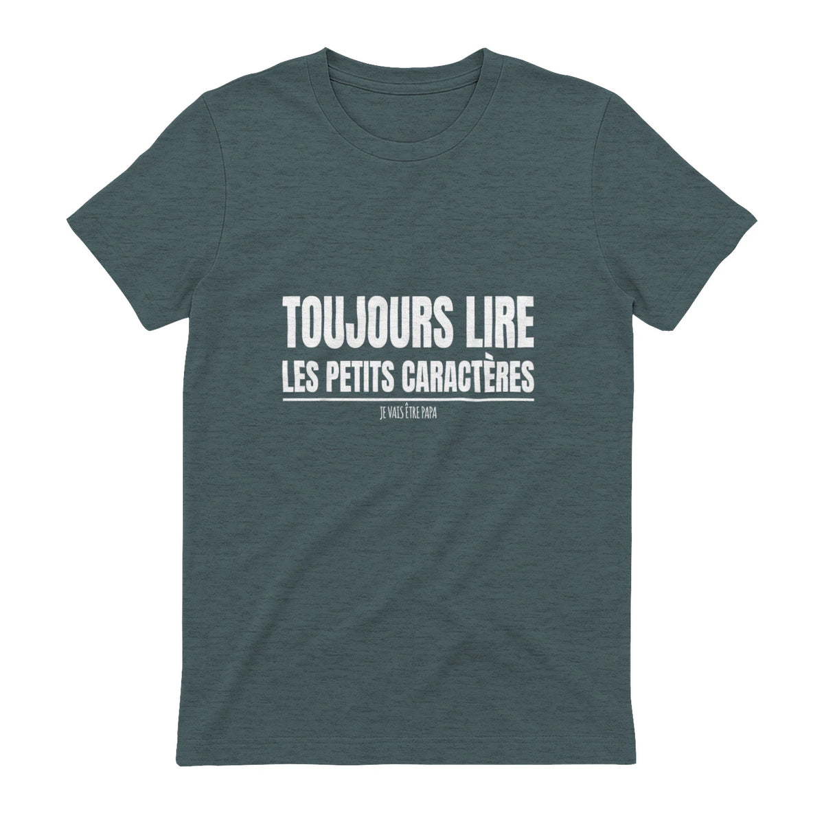Drôle Annonce Grossesse Grand Parents Original Future Papa in Dark Heather - back view