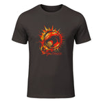 Thundercats Flare Circle Logo T-Shirt in Dark Chocolate - front view