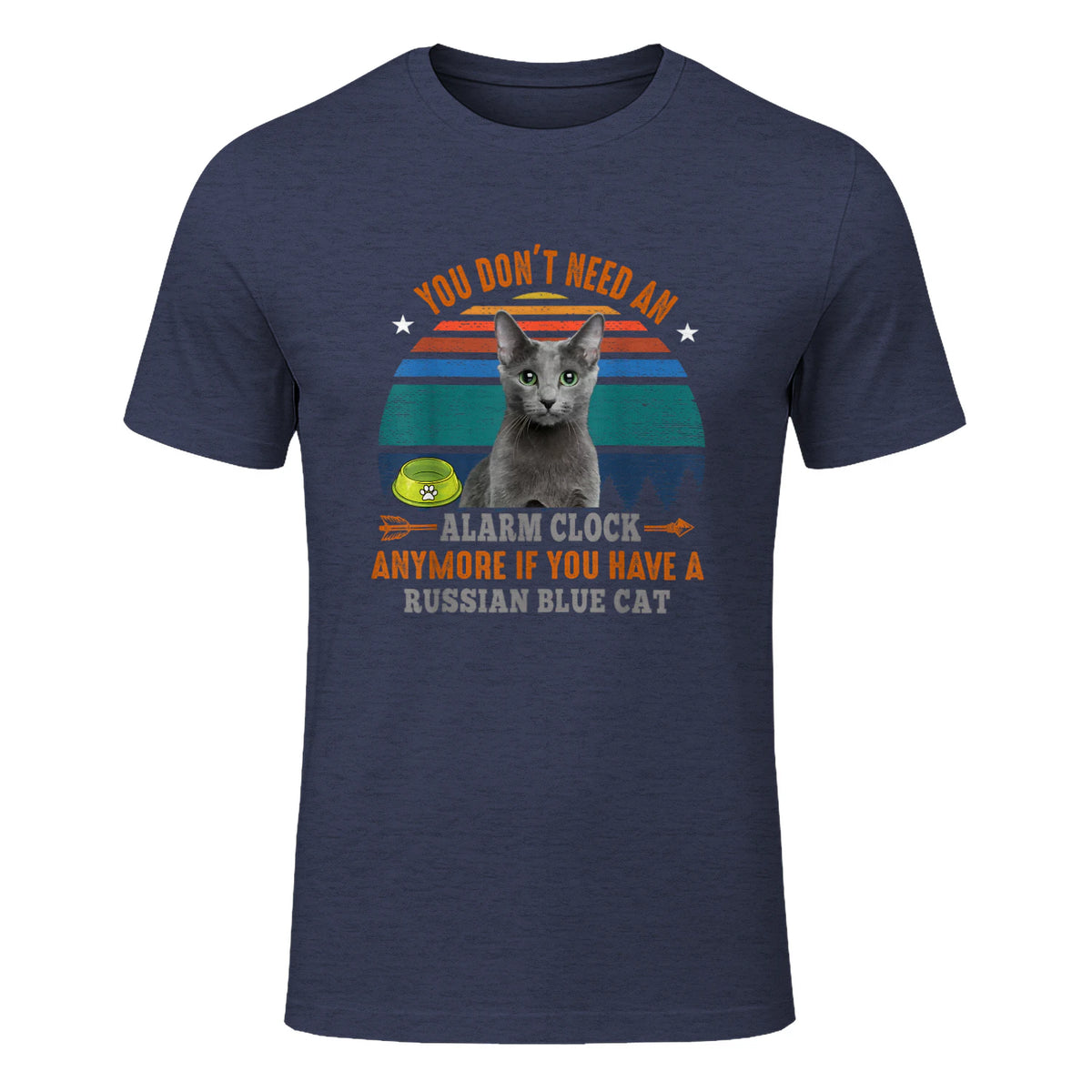 Chat – You Don't Need an Alarm Clock, Anymore, bleu russe in Heather Navy - front view