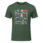 All of Us are Different None of Us are Less Autism Awareness in Military Green - front view