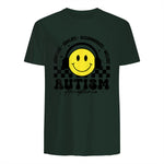 Autism Awareness Acceptance Special Education Teacher Kids in Forest Green - back view