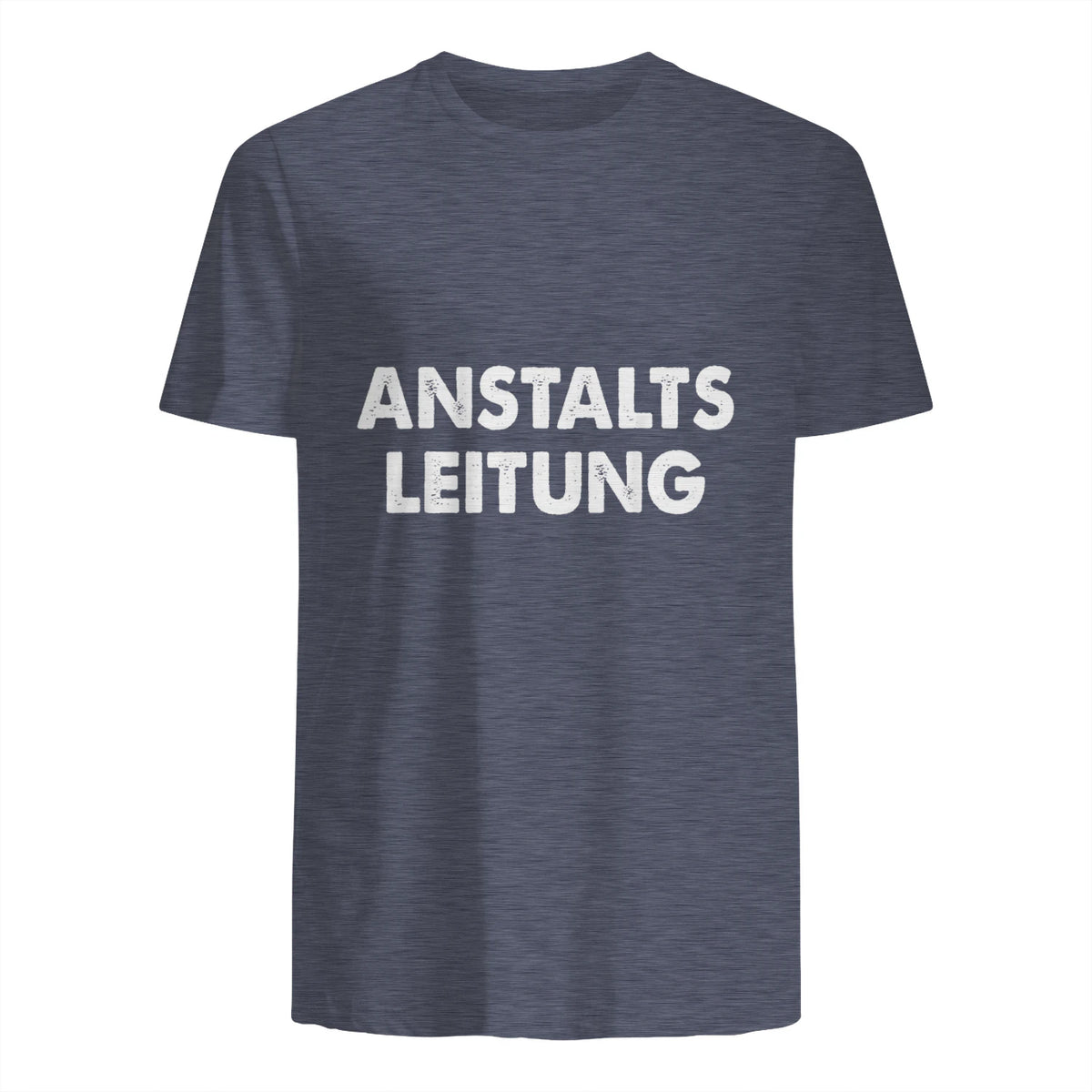 Spaßige Outfits Anstaltsleitung Lustige Sprüche Humor Spaß für Erwachsene Unisex Schwarz in Heather Navy - back view