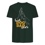 Best Dog Dad Ever Le meilleur papa chien du monde - Chiens in Forest Green - back view