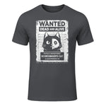 Schrödinger's Cat Wanted Dead And Alive Physics Physicist T-Shirt in Charcoal - front view