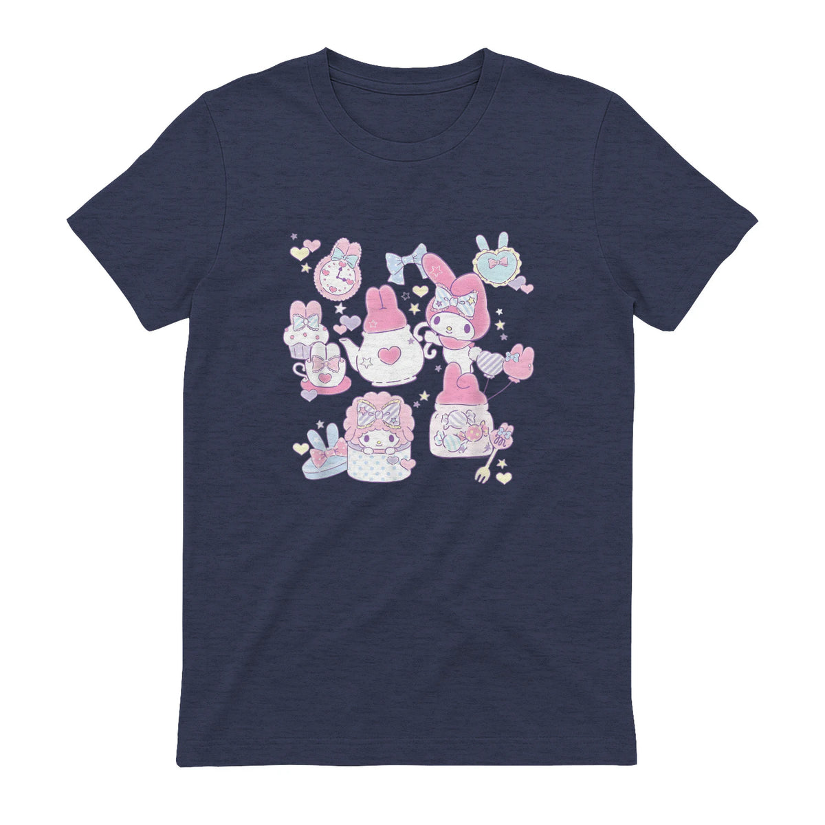 Sanrio My Melody Sweet Pink Tea Party in Heather Navy - back view