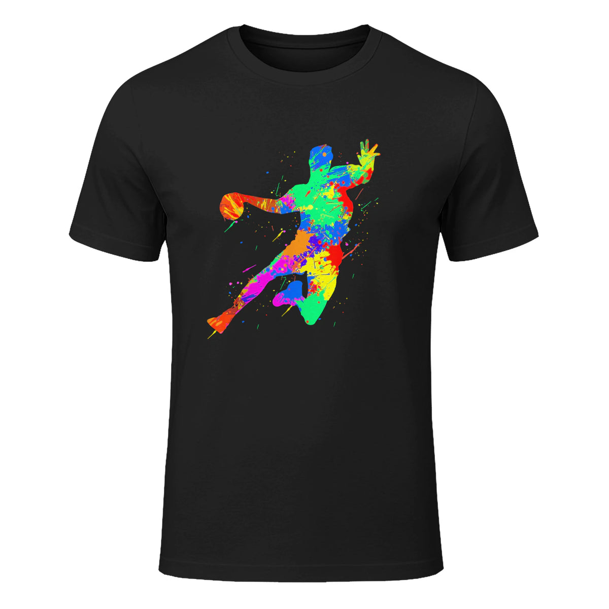 Designs de Joueurs de Handball pour Hommes, Femmes et Fans de Handball in Black - front view
