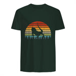 Dragon barbu - Graphique rétro - Lover vintage in Forest Green - back view
