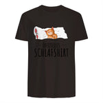 Süße Katzen & Haustier Geschenkideen Offizielles Schlafshirt Katze Schlafanzug Katzen in Dark Chocolate - back view