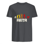 Akita Inu Evolution Chien Japon in Charcoal - back view