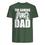 The Gaming Dad Game Controller Spruch Geschenkidee Vatertag T-Shirt in Military Green - back view
