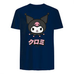 Kuromi Sanrio Character Classic Japan Design in Navy - back view